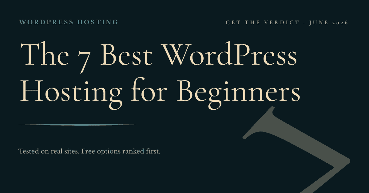 Best WordPress Hosting for Beginners 2026